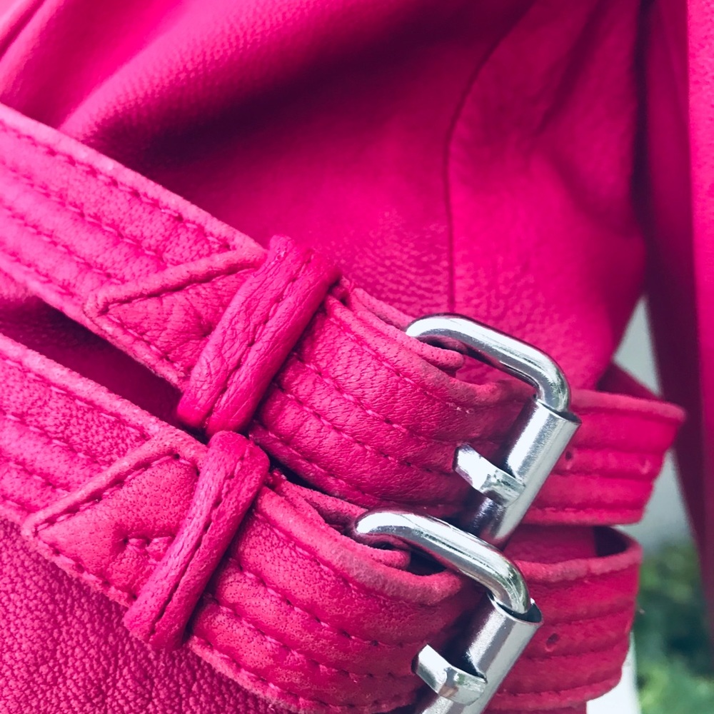 Iro distressed red leather jacket - Picture 4 of 7